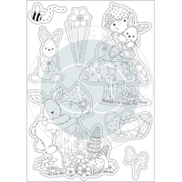Craft Consortium Let Spring Begin Clear Stamps Bunny (CCSTMP087)